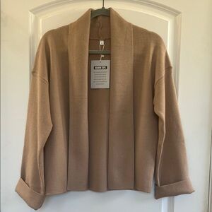 Amazon Women's Camel Cardigan Sweater